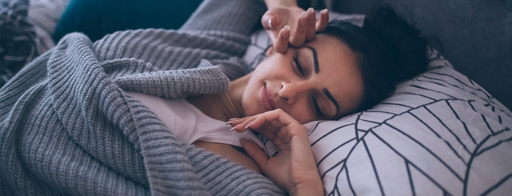 Woman in bed