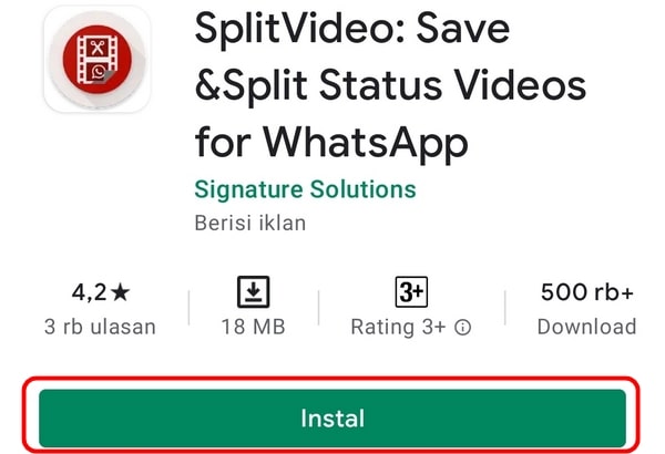 Aplikasi SplitVideo