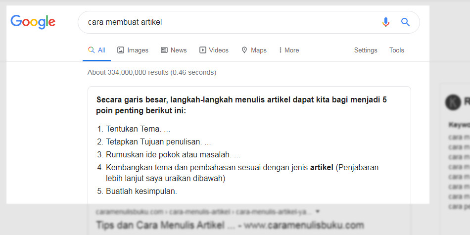 Cara bikin artikel