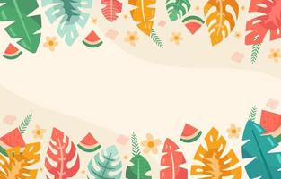 Colorful Summer Floral Background vector