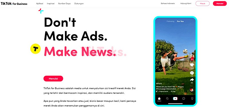Panduan Cara Beriklan di TikTok