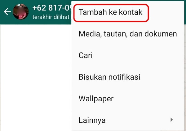 Pastikan kontan tersimpan di WA