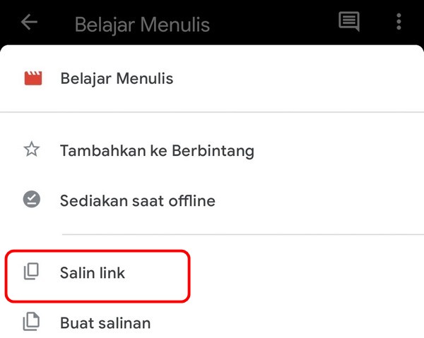 Salin Link