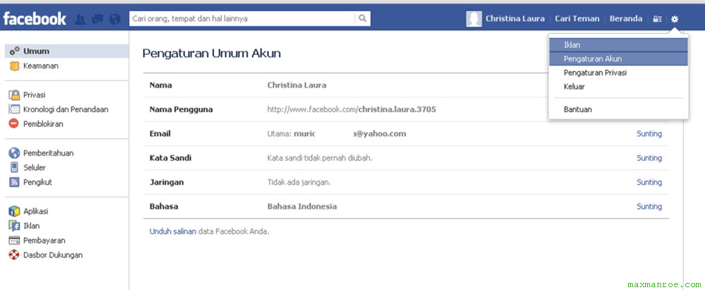 Cara mendaftar facebook